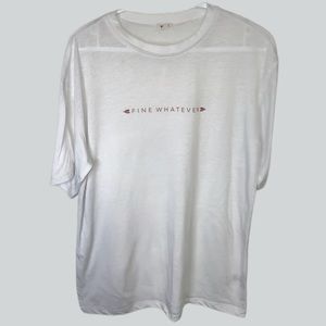 GARAGE Oversized tee- white